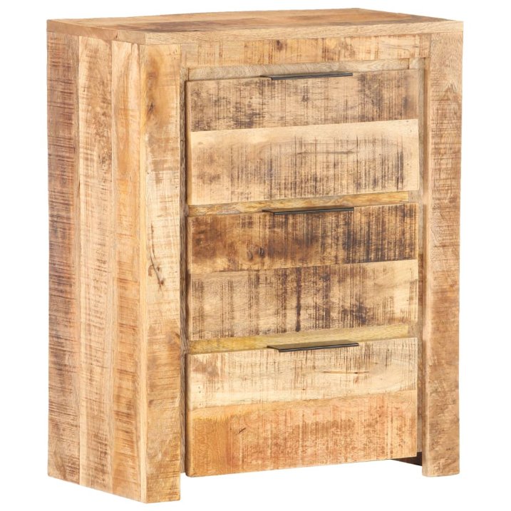 vidaXL Sideboard 59x33x75 cm Raues Mangoholz