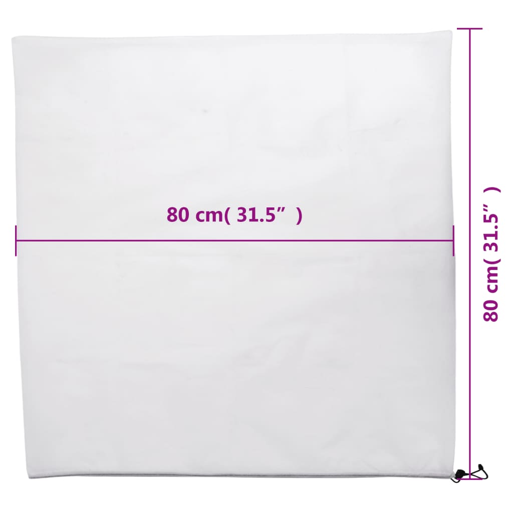 vidaXL Wintervlies mit Kordelzug 8 Stk. 70 g/m² 0,8x0,8 m