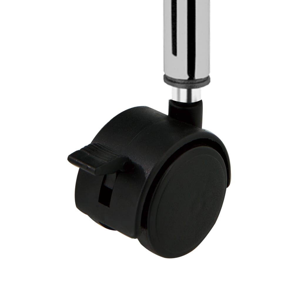 vidaXL Schubladenwagen mit 4 Schubladen Schwarz Kunststoff