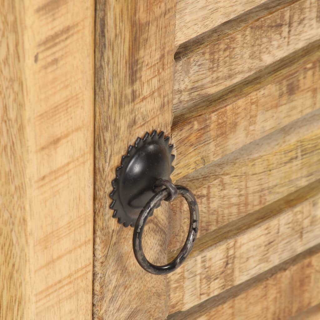 vidaXL Nachttisch 40x30x50 cm Raues Mangoholz