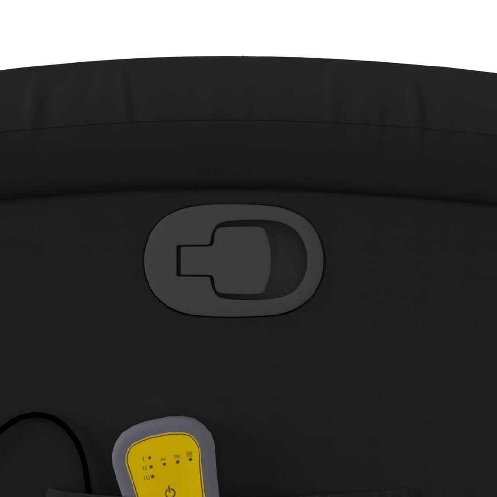 vidaXL Massage-Relaxsessel, Kunstleder, Schwarz