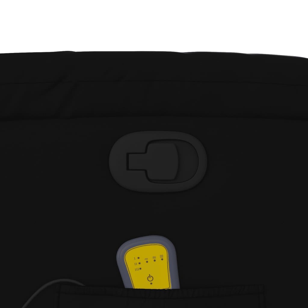 vidaXL Massage-Relaxsessel, Kunstleder, Schwarz