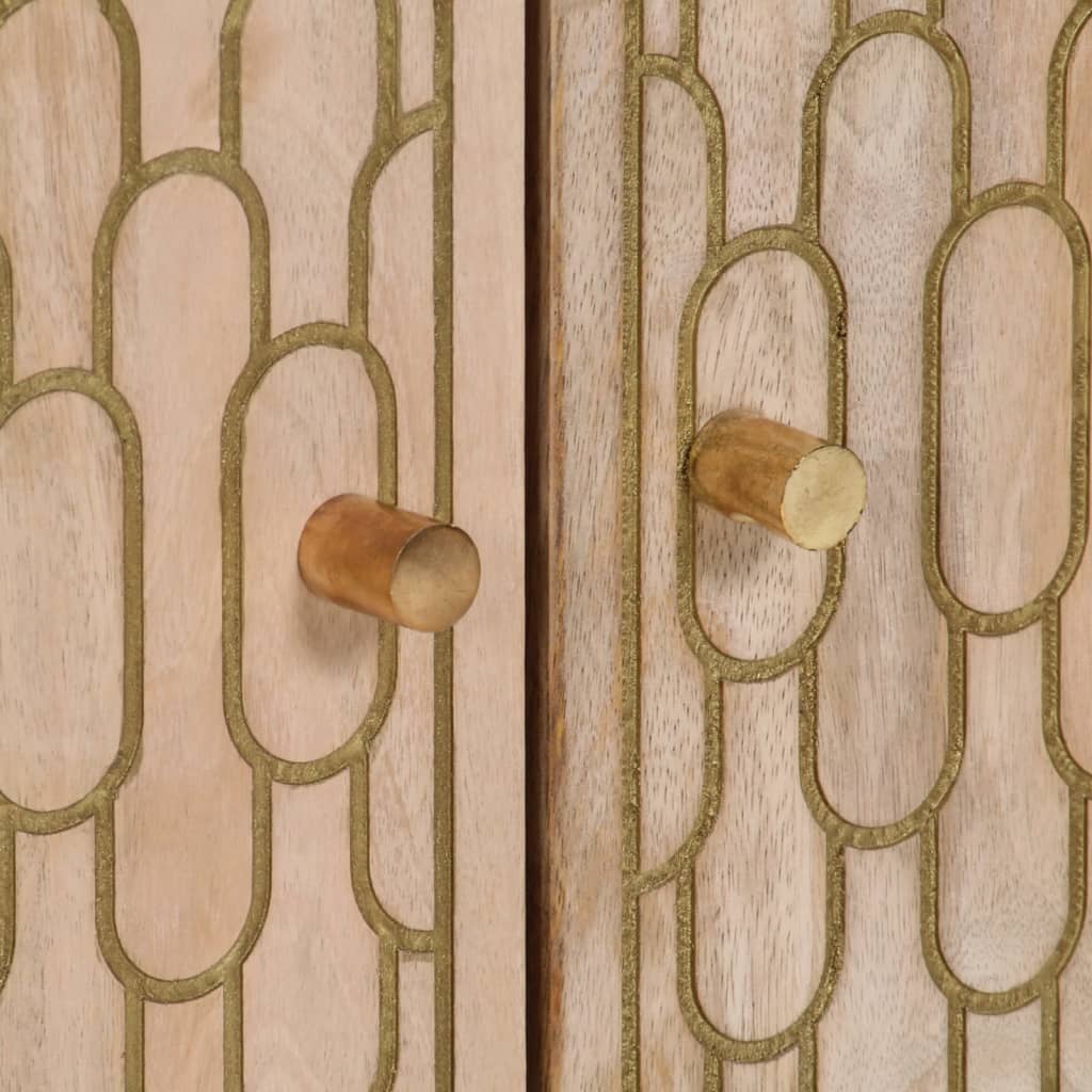 vidaXL Beistellschränke 3 Stk. 60x33x75 cm Massivholz Mango