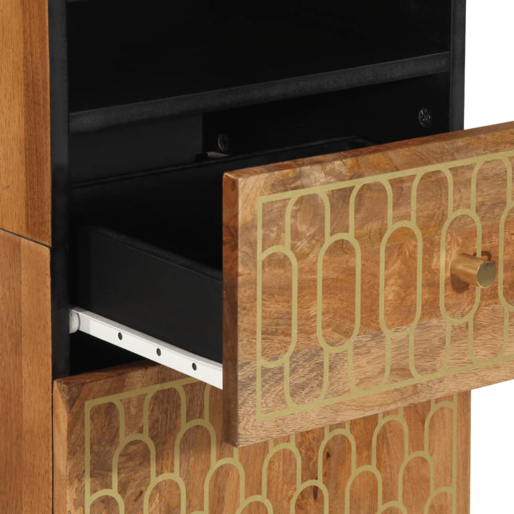 vidaXL 4-tlg. Badmöbel-Set Massivholz Mango