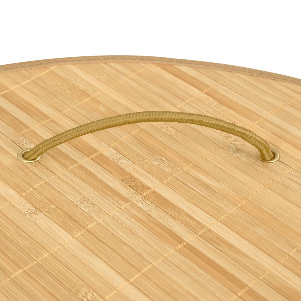 vidaXL Eck-Wäschekorb Bambus 60 L