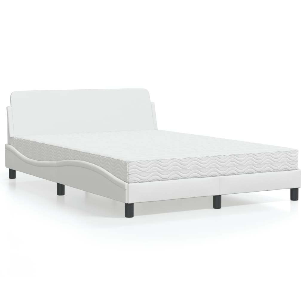 vidaXL Bett mit Matratze "Dover" Schwarz 80x200 cm Kunstleder