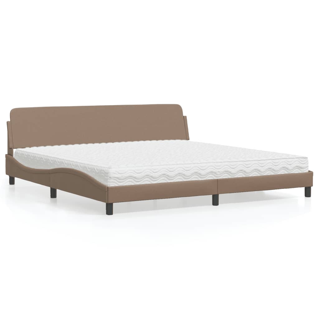 vidaXL Bett mit Matratze "Dover" Schwarz 80x200 cm Kunstleder
