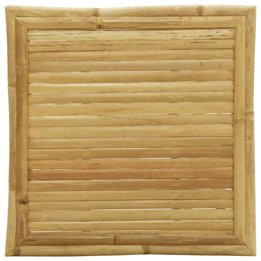 vidaXL 3-tlg. Bistro-Set Klappbar mit Cremeweißen Kissen Bambus