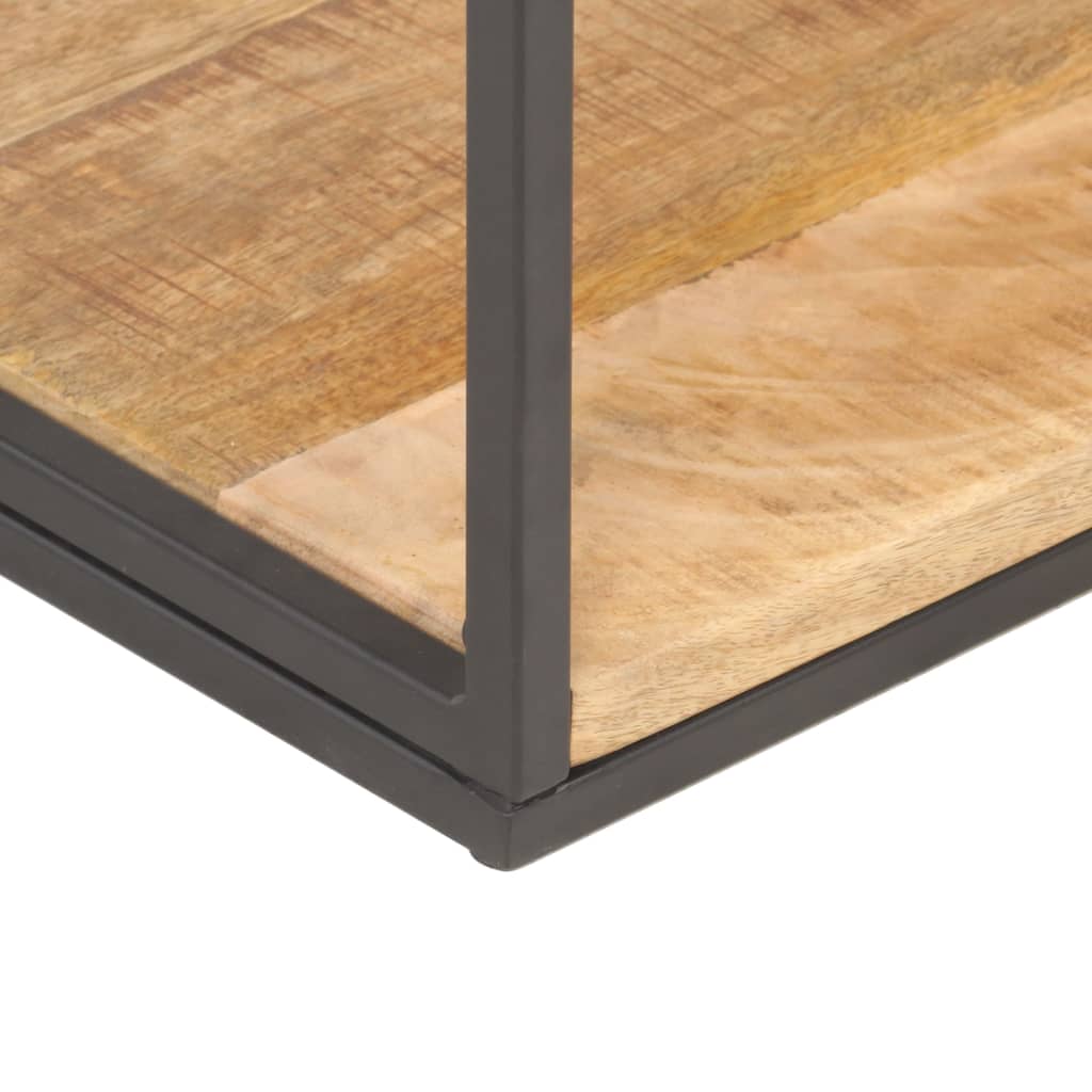 vidaXL Bücherregal 80x30x180 cm Raues Mangoholz