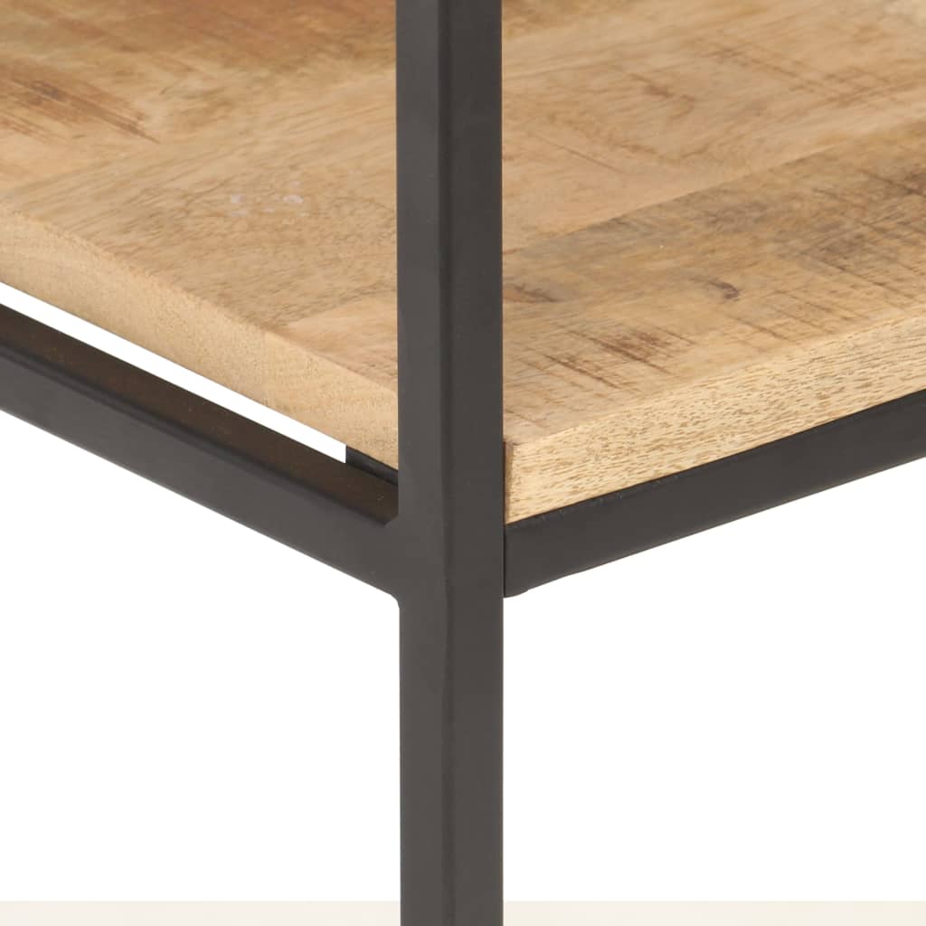 vidaXL Bücherregal 80x30x180 cm Raues Mangoholz