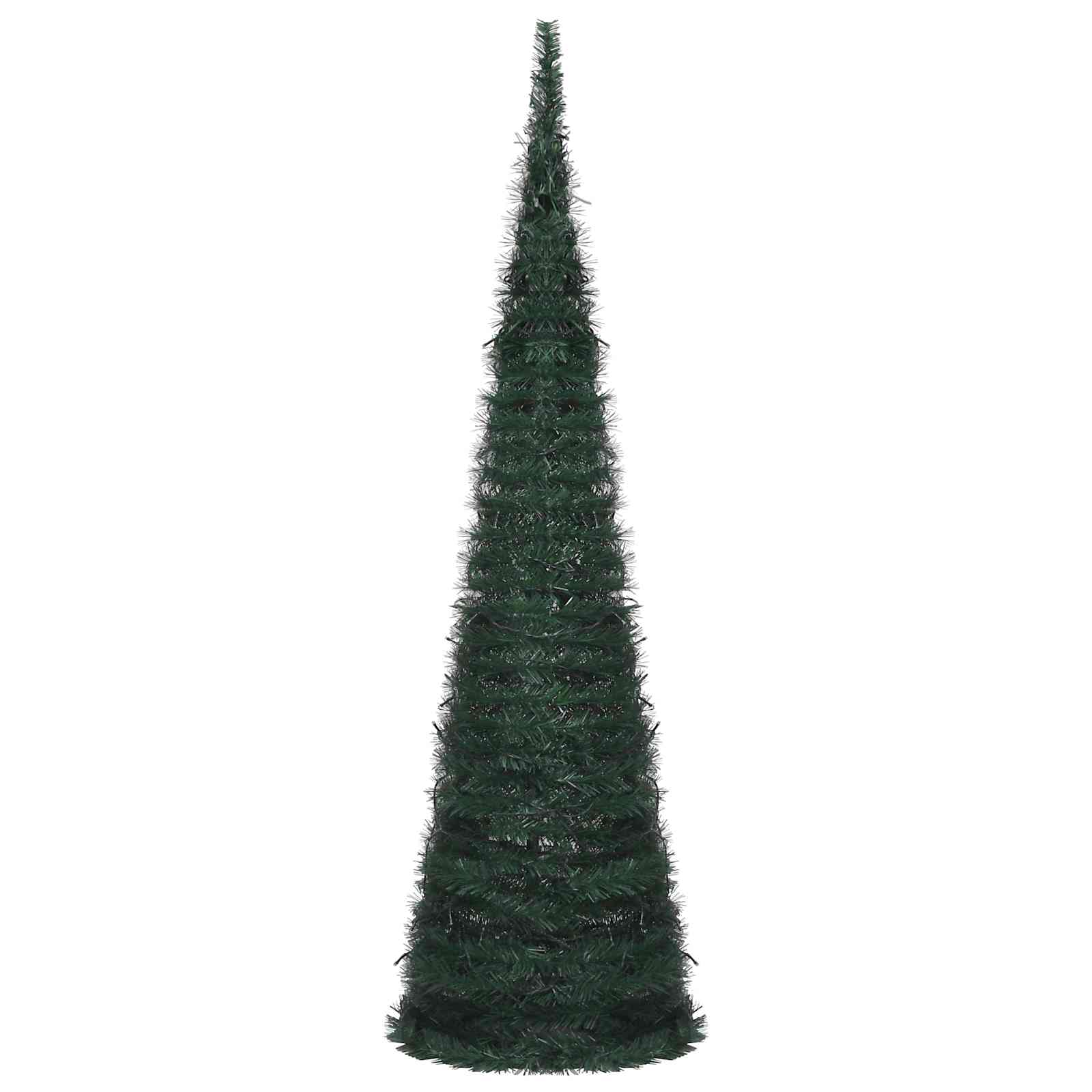 vidaXL Weihnachtsbaum with LED String Lights Grün 150 x 150 cm PVC