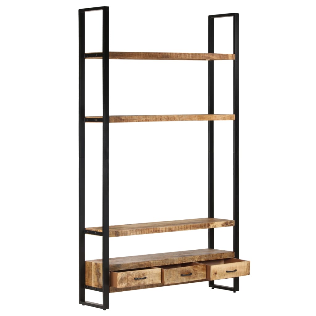 vidaXL Highboard 118x30x200 cm Raues Massivholz Mango