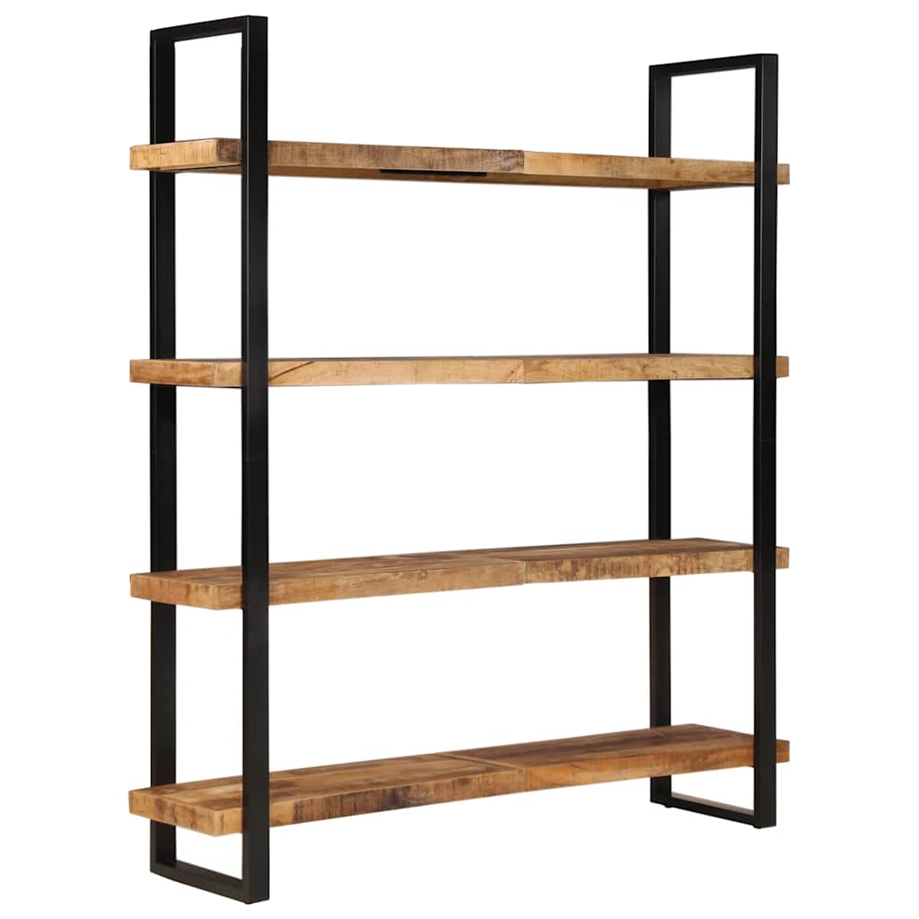 vidaXL Bücherregal mit 4 Böden 160x40x180 cm Raues Mangoholz