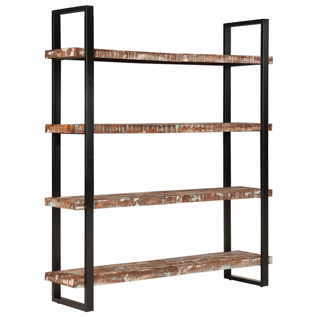 vidaXL Bücherregal mit 4 Böden 160x40x180 cm Raues Mangoholz