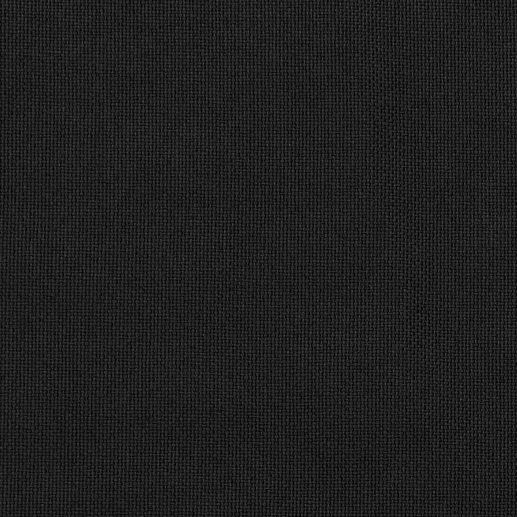 vidaXL Verdunkelungsvorhänge Ösen Leinenoptik 2 Stk. Schwarz 140x175cm