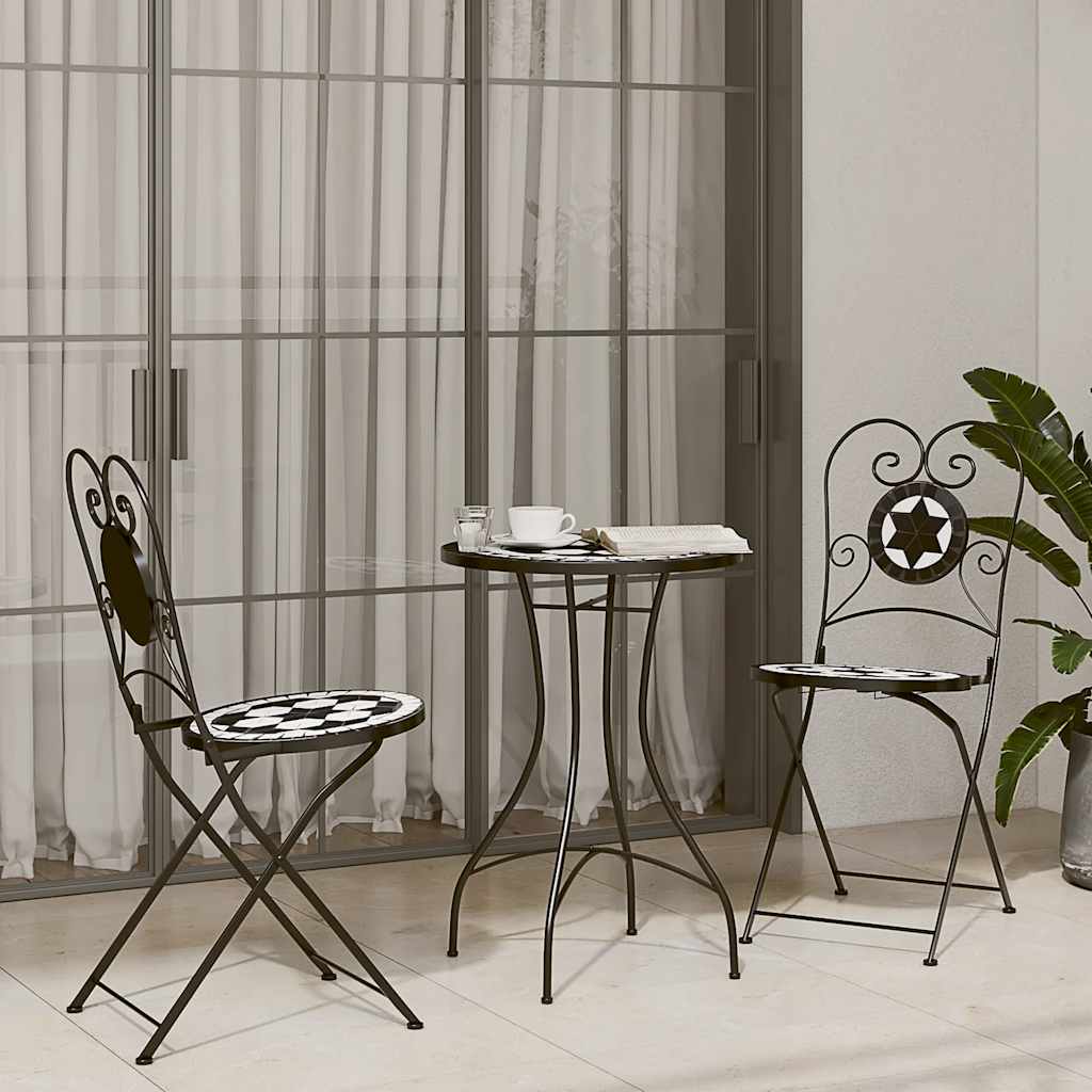vidaXL 3-tlg. Bistro-Set Keramik Terrakotta