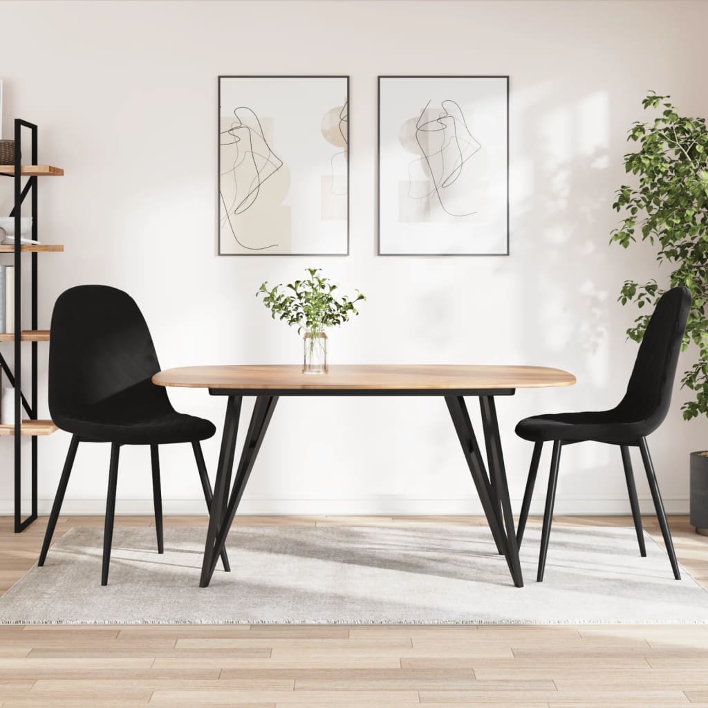 vidaXL Esszimmerstühle 6 Stk. Blau Samt