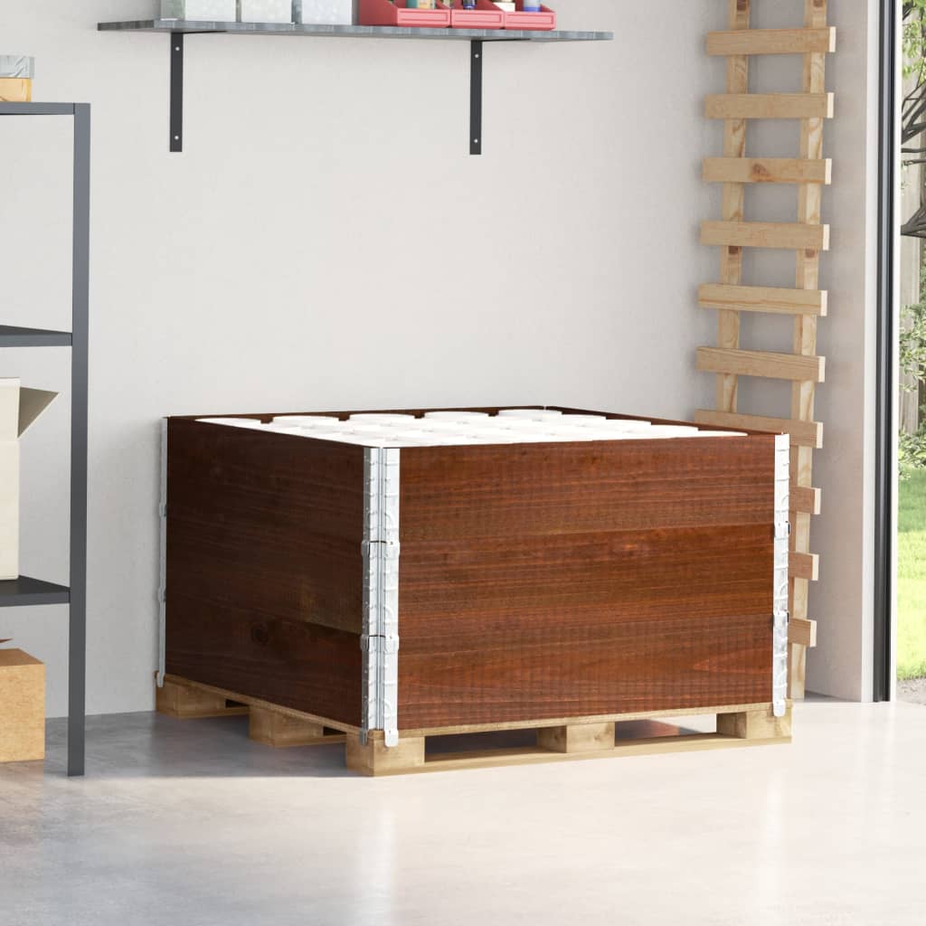 vidaXL Paletten-Aufsatzrahmen 60x80 cm Kiefer Massivholz