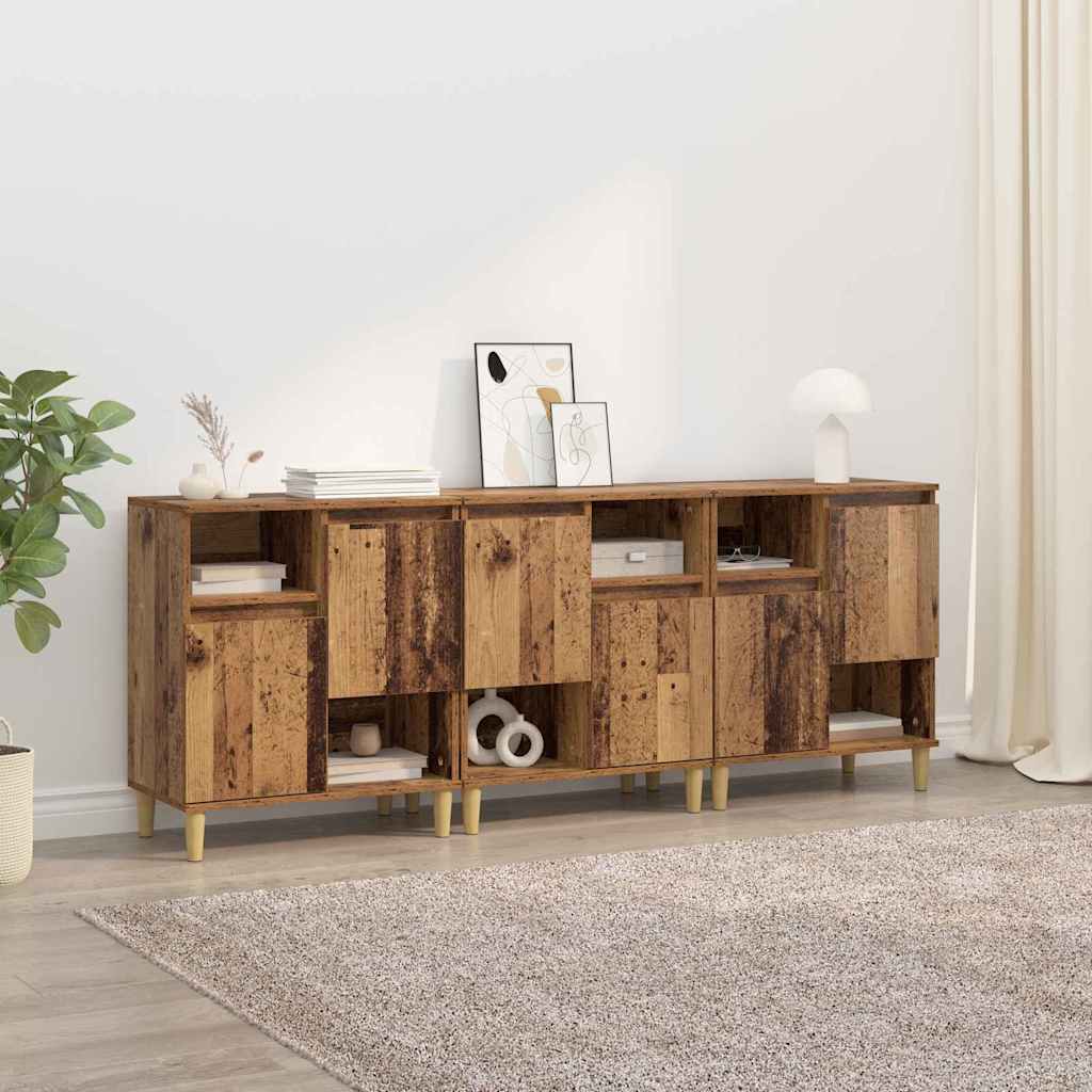vidaXL Sideboards 2 Stk. Weiß 60x35x70 cm Holzwerkstoff