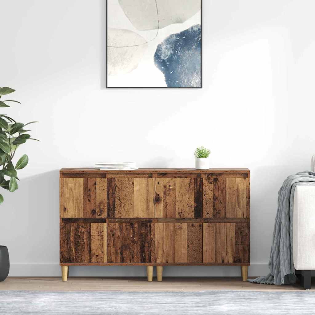 vidaXL Sideboards 2 Stk. Weiß 60x35x70 cm Holzwerkstoff