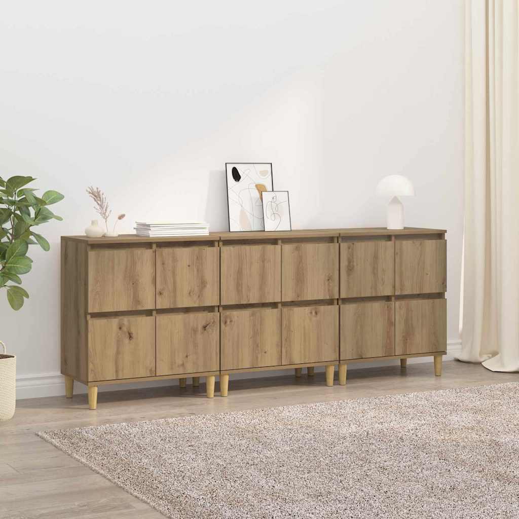 vidaXL Sideboards 2 Stk. Weiß 60x35x70 cm Holzwerkstoff