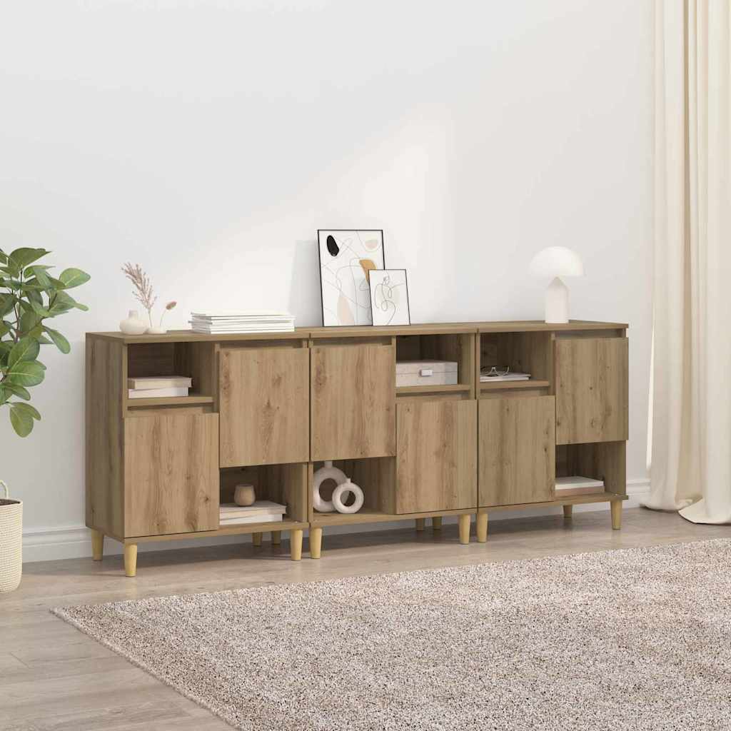 vidaXL Sideboards 2 Stk. Weiß 60x35x70 cm Holzwerkstoff