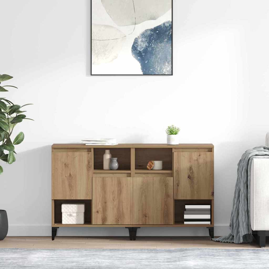 vidaXL Sideboards 2 Stk. Weiß 60x35x70 cm Holzwerkstoff