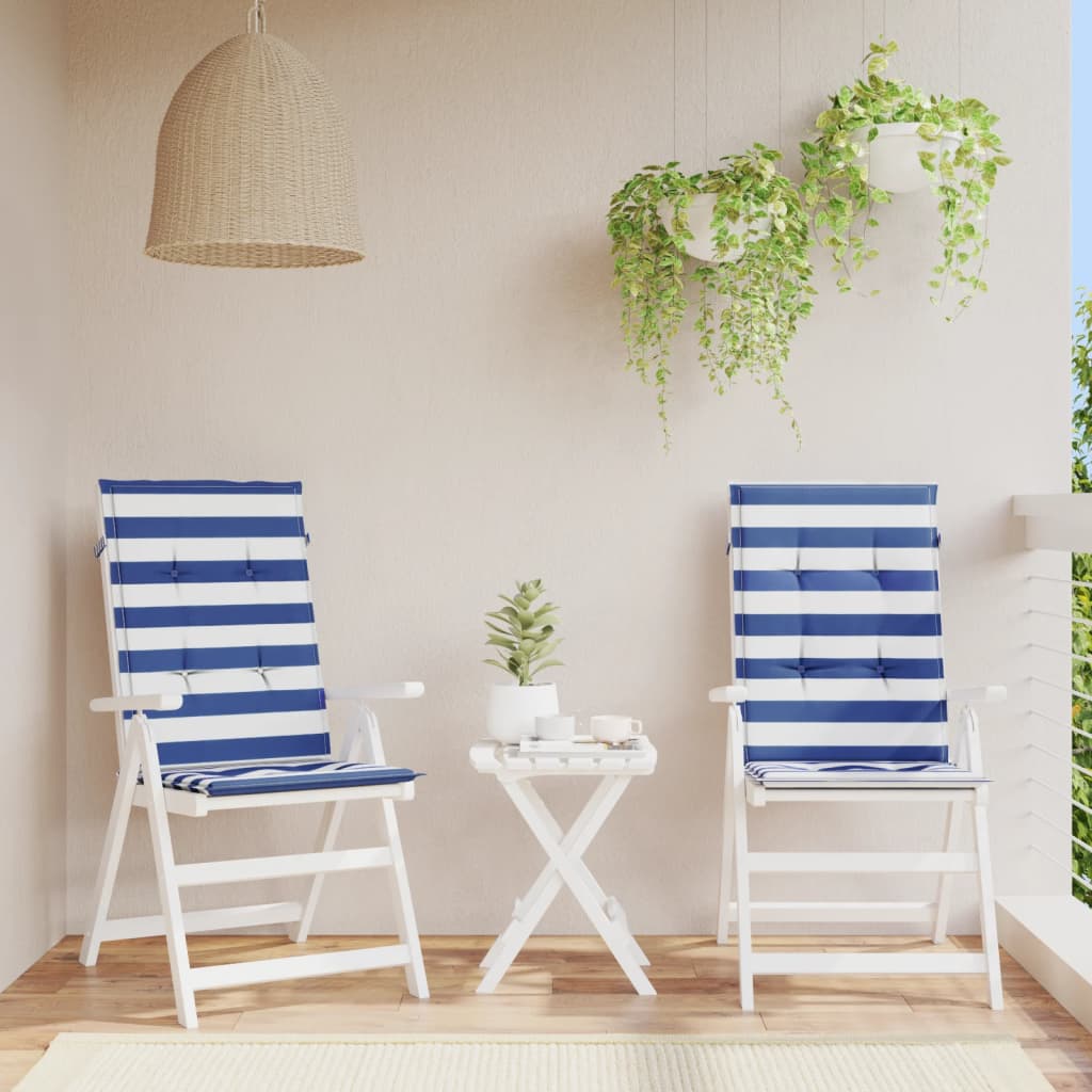 vidaXL Gartenstuhlauflagen für Hochlehner 6 Stk. Anthrazit 120x50x3 cm