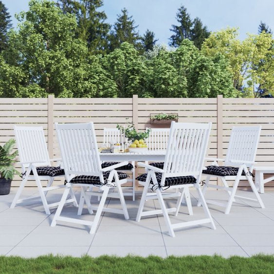 vidaXL Stuhlkissen 2 Stk. Anthrazit 40x40x7 cm Oxford-Gewebe