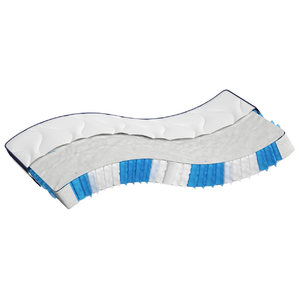 vidaXL Matratze Taschenfederkern Mittelfest 160x200 cm