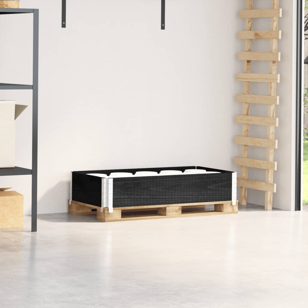 vidaXL Paletten-Aufsatzrahmen 60x80 cm Kiefer Massivholz