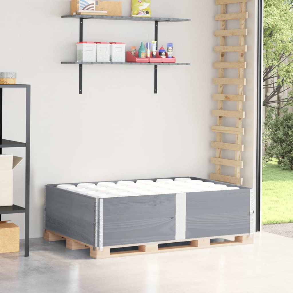 vidaXL Paletten-Aufsatzrahmen 60x80 cm Kiefer Massivholz