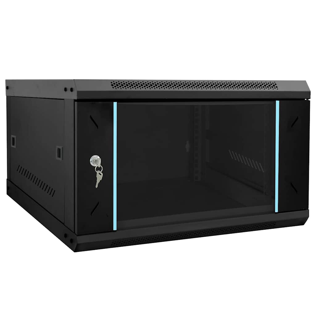 vidaXL 4U Netzwerkschrank Wandmontage 19" IP20 600x450x285 mm