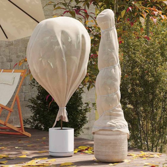 vidaXL Wintervlies 2 Rollen 70 g/m² 10x1,6 m