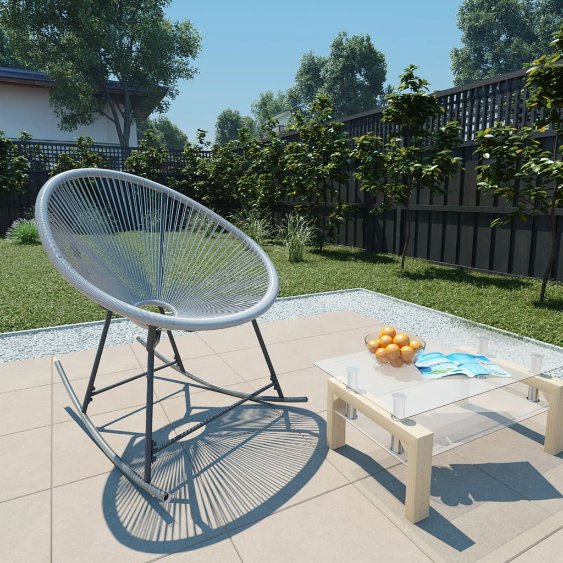 vidaXL Acapulco-Gartenstuhl Poly Rattan Beige