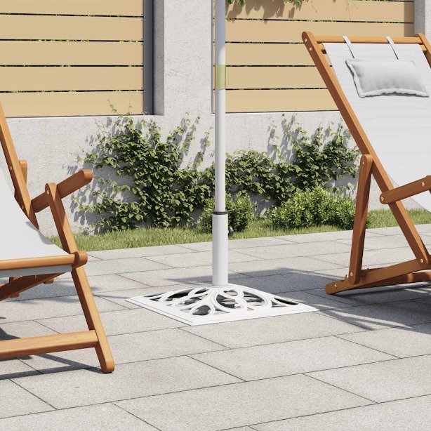 vidaXL Sonnenschirmständer Schwarz 48x48x33 cm Gusseisen