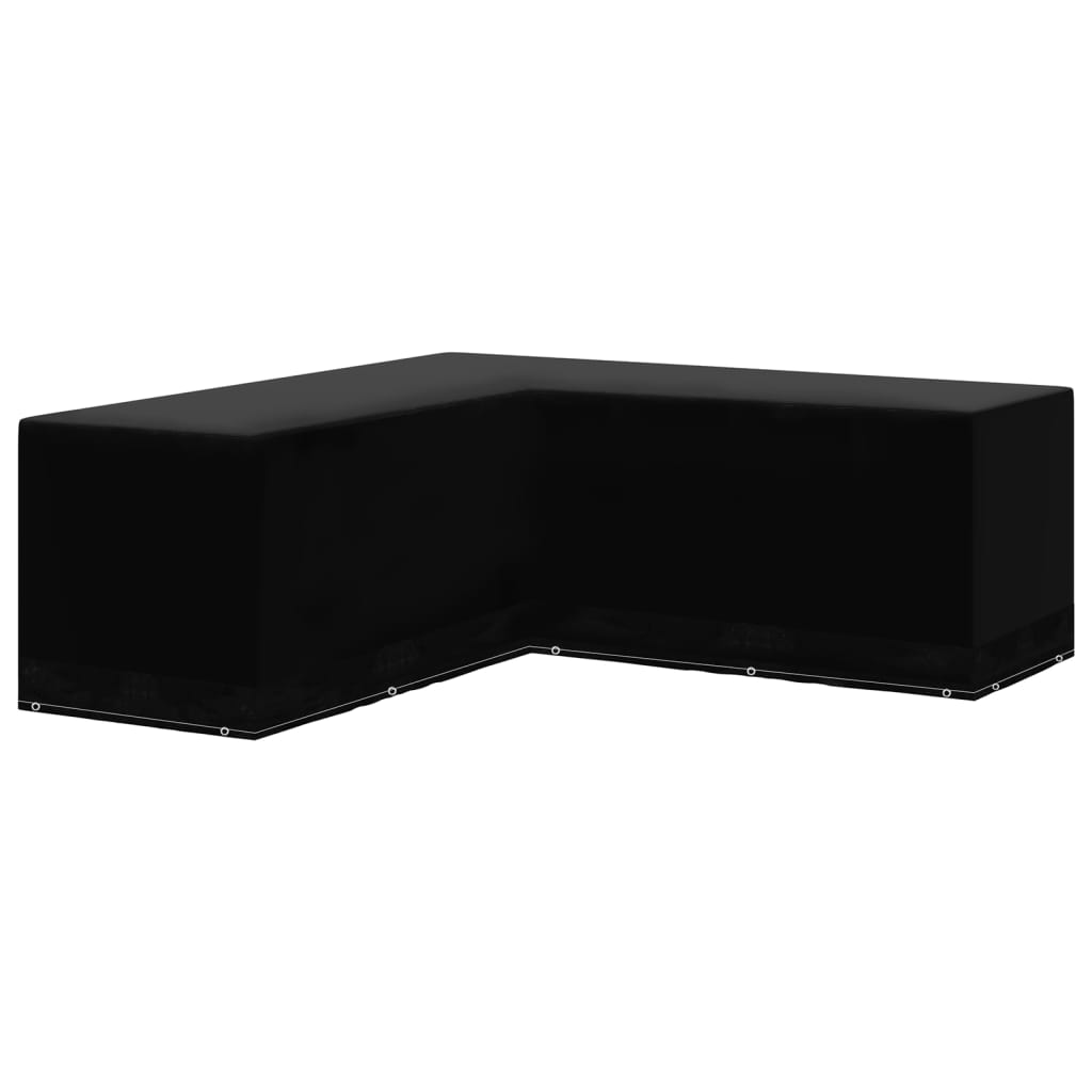 vidaXL Gartenmöbel-Abdeckungen 2 Stk. L-Form 12 Ösen 250x250x90 cm