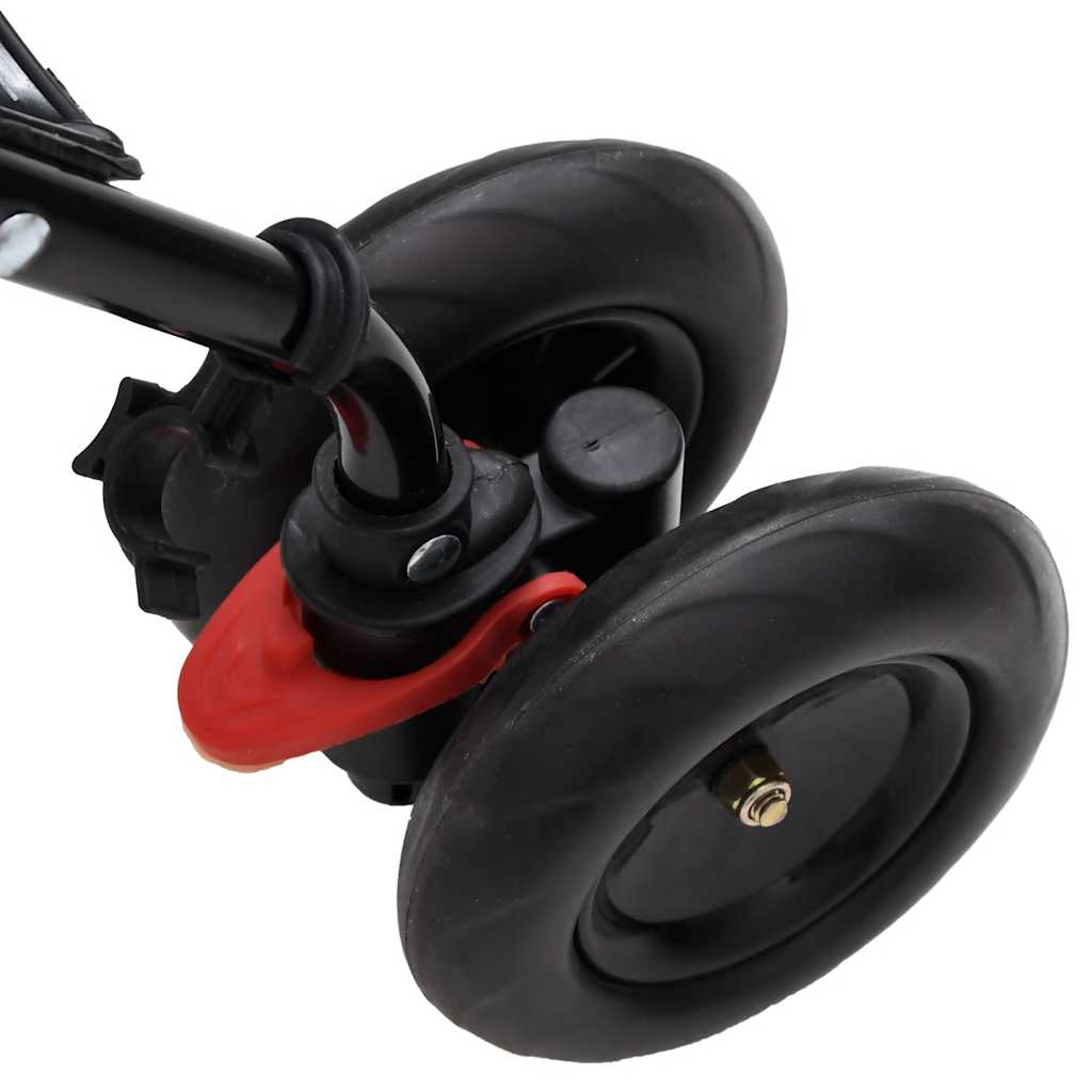 vidaXL Kinderwagen Hellgrau und Schwarz Stahl