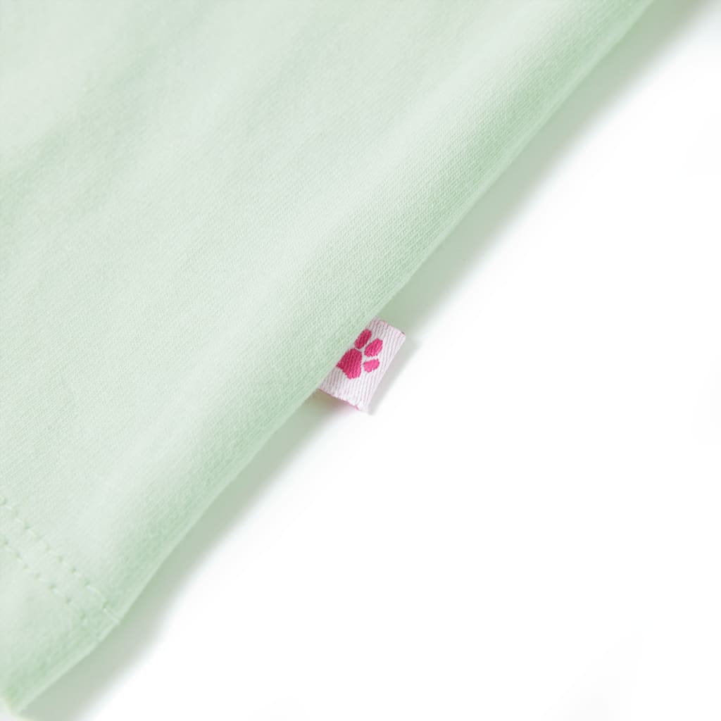 Kinder-T-Shirt mit Flügelärmeln Zartgrün 92