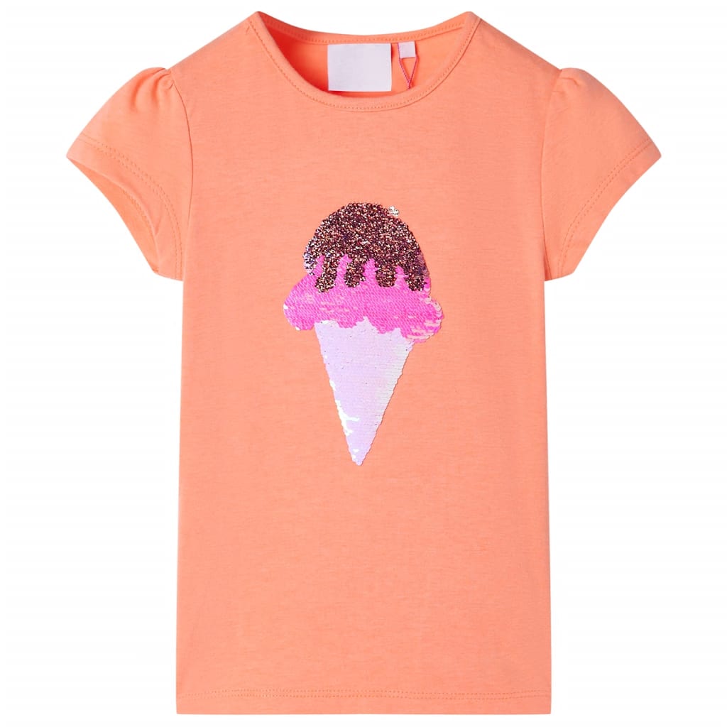 Kinder-T-Shirt Neongelb 92