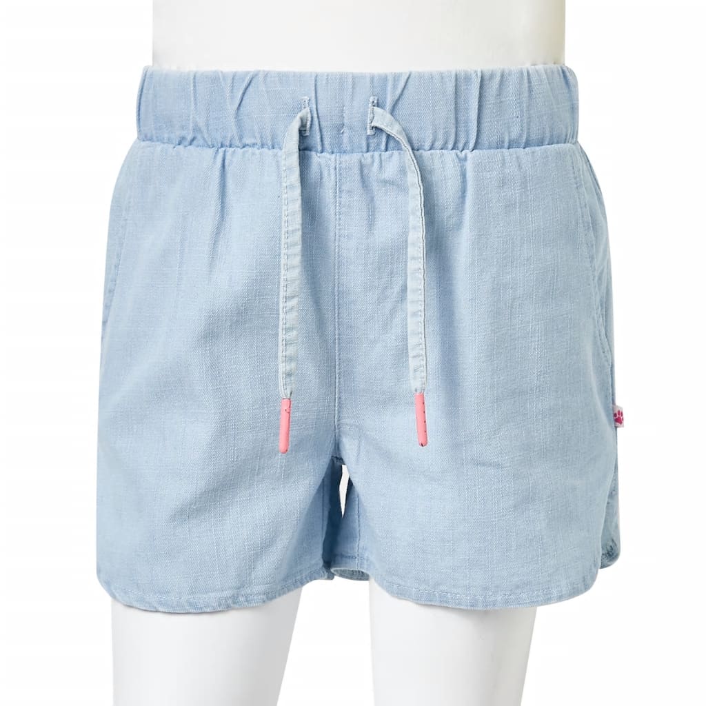 Kindershorts Helles Jeansblau 92
