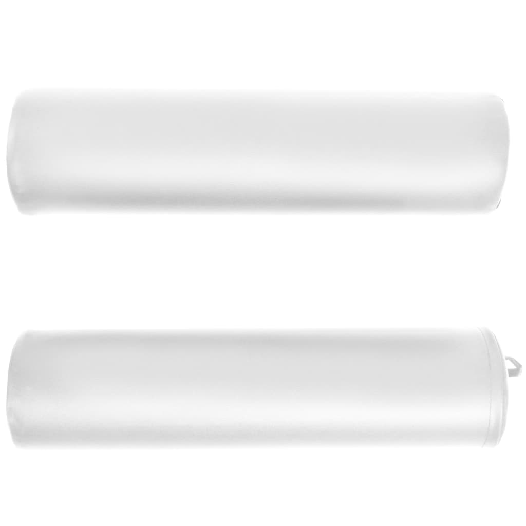 vidaXL Massageliege Klappbar 4 cm Polsterung 2 Nackenrollen Weiß