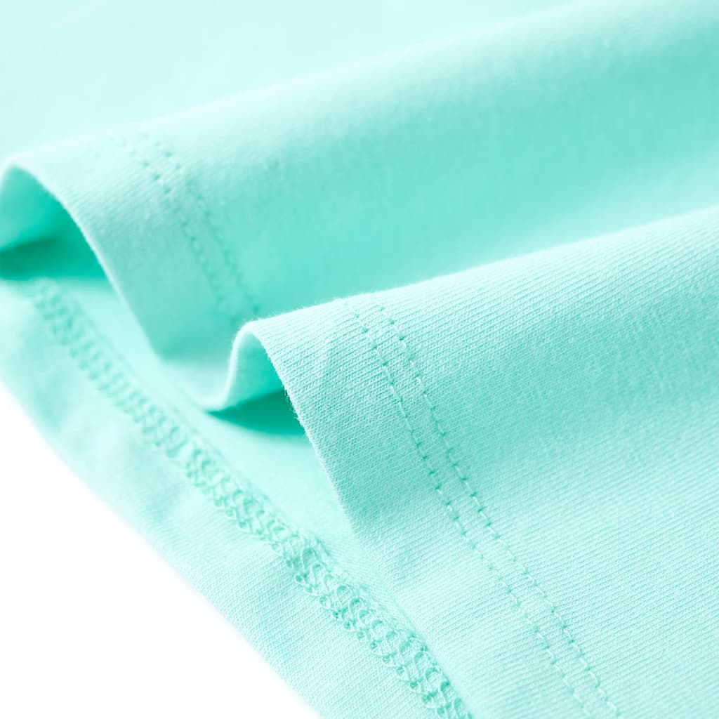 Kinder-T-Shirt Helles Minzgrün 92