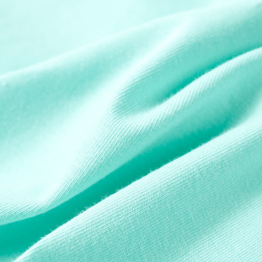 Kinder-T-Shirt Helles Minzgrün 92