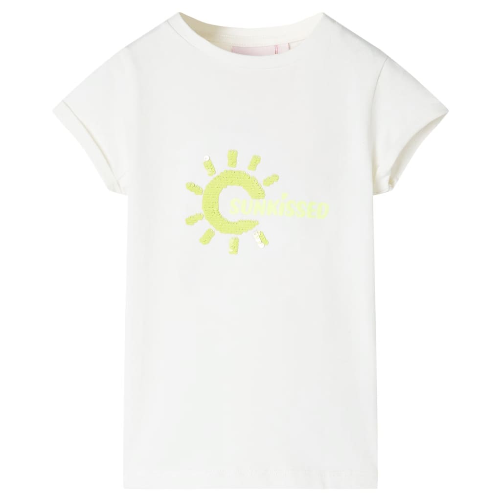 Kinder-T-Shirt Neongelb 92