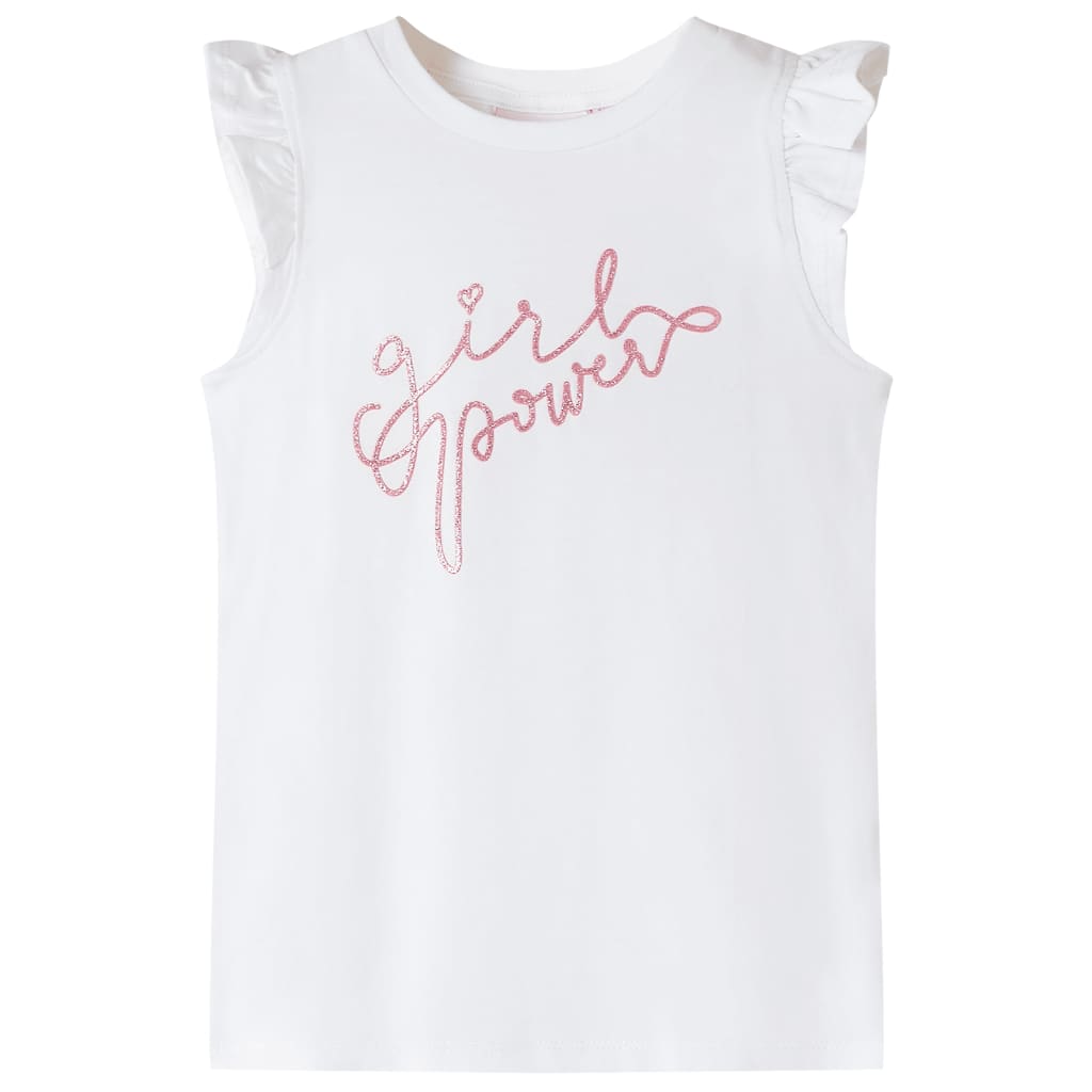 Kinder-T-Shirt mit Rüschenärmeln Zartrosa 92