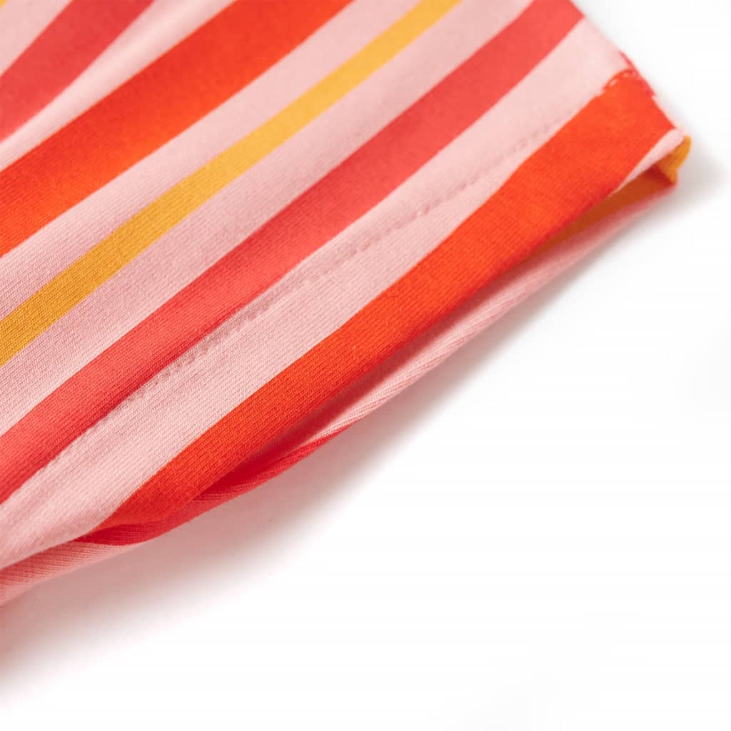 Kinderkleid mit Kordelzug Rosa und Rot 92