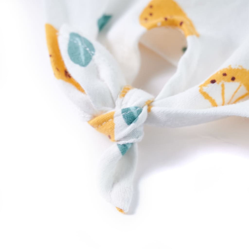 Kinder-T-Shirt mit Bindesaum Ecru 92