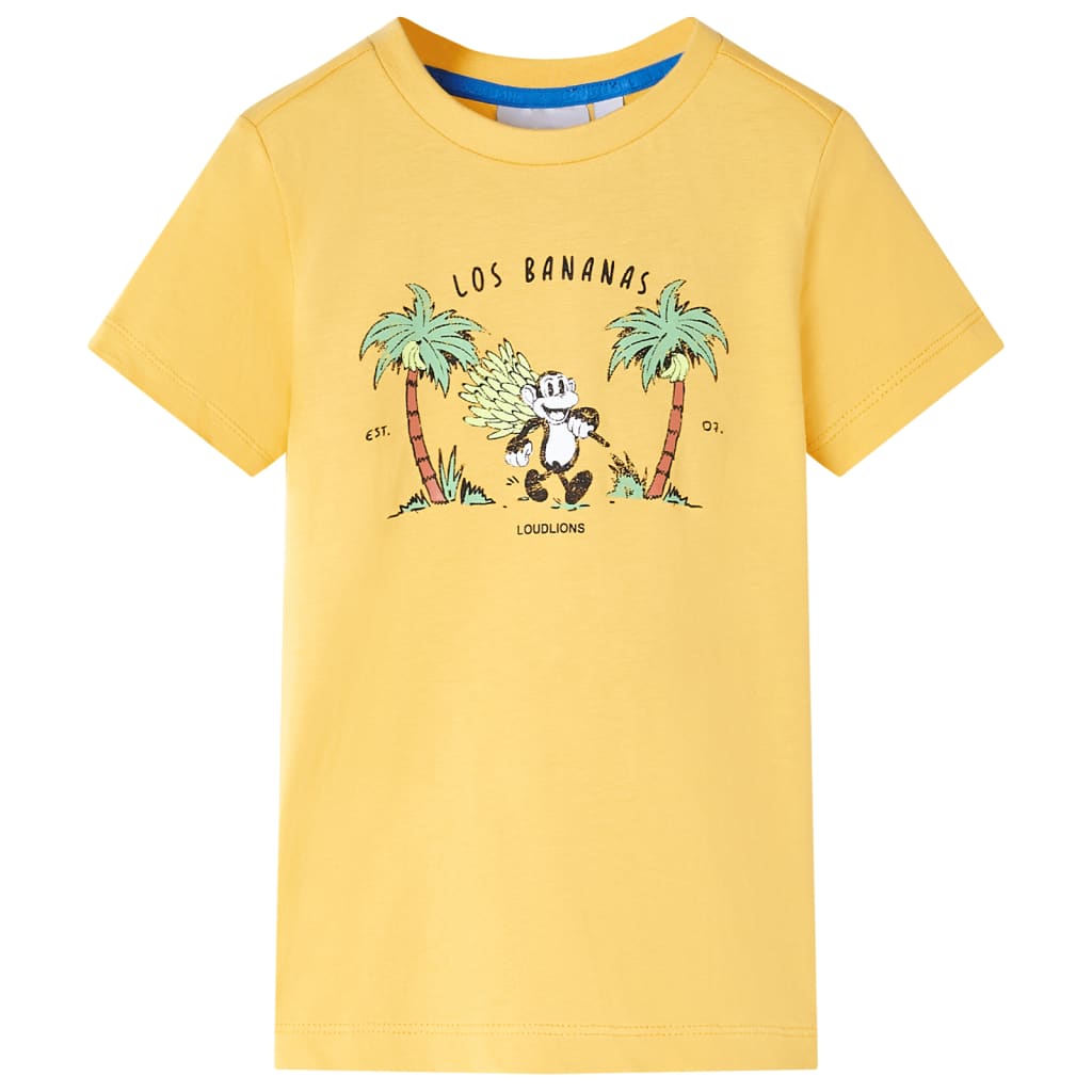 Kinder-T-Shirt Helles Khaki 92