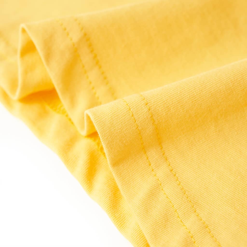 Kinder-T-Shirt Helles Ocker 92